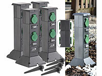 Royal Gardineer 4-fach-Gartensteckdose, Spritzwasserschutz Steckdose